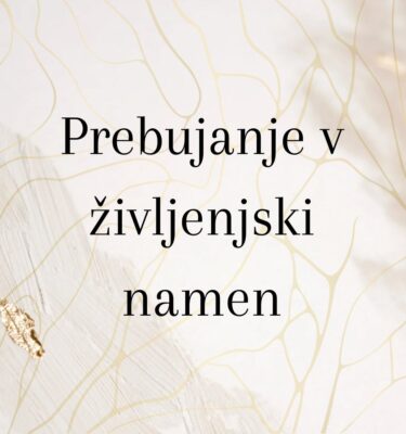 Prebujanje v svoj življenjski namen