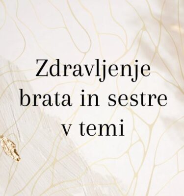 Vizualizacija Zdravljenje brata in sestre v temi